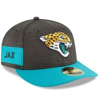 Men's Jacksonville Jaguars New Era Black/Teal 2018 NFL Sideline Home Official Low Profile 59FIFTY Fitted Hat 3058493